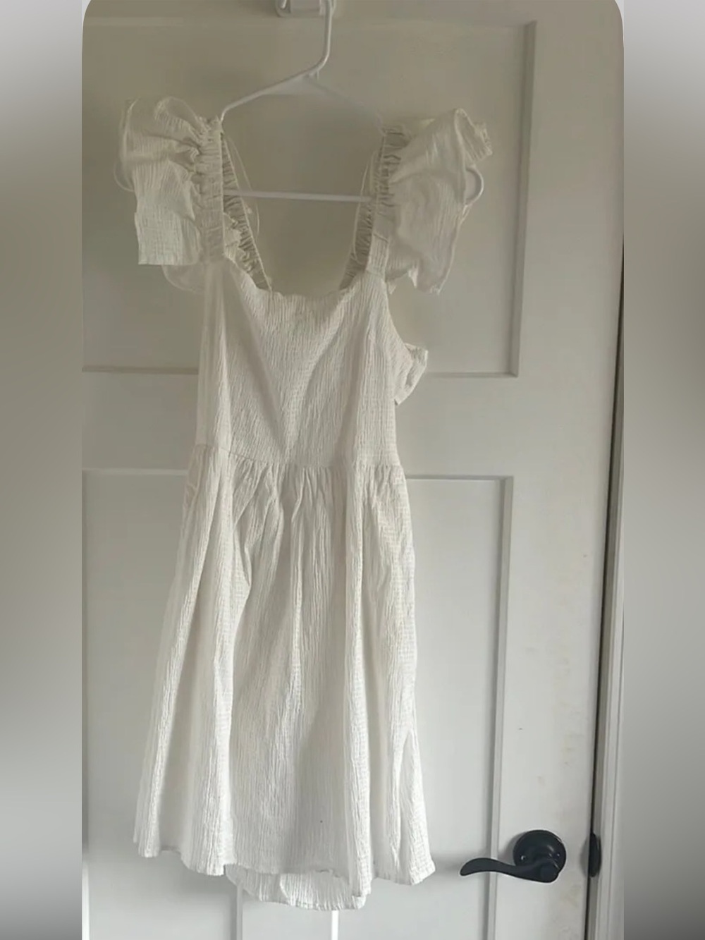 miami White Crinkle dress